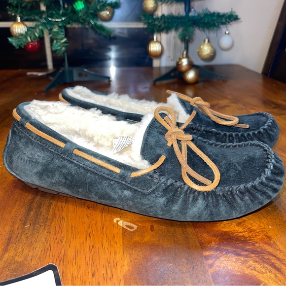 UGG Shoes - UGG Women's Dakota Wool-Lined Suede Slipper in Brown EOC used once Slippers